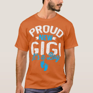 Awesome Cool Proud New Gigi It's A Boy Gender Reve T-Shirt