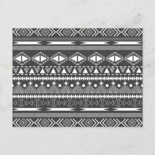 Awesome Cool trendy Aztec tribal Andes pattern Postcard