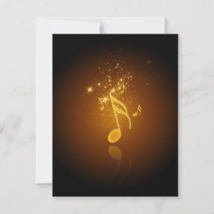 Awesome cool trendy glowing semiquavers music note