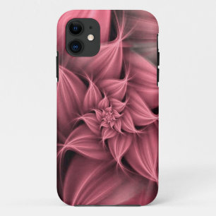 Awesome Coral Pink Flower Fractal  iPhone 11 Case