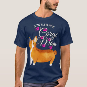 Awesome Corgi Mum Dog Lover T-Shirt