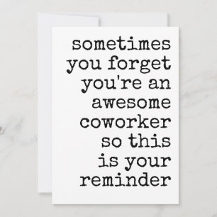 Awesome Coworker Thank You Appreciation Holiday Card