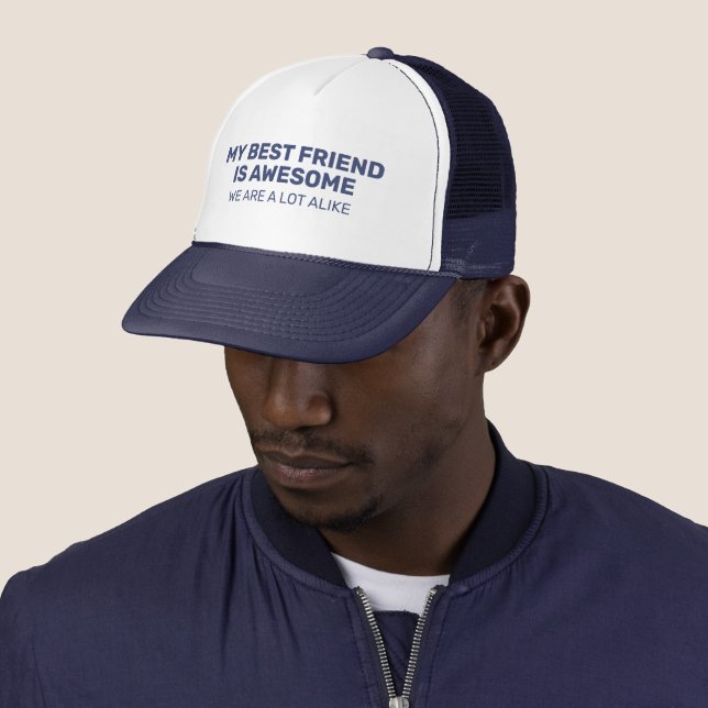 Awesome Custom Text Trucker Hat (In Situ)