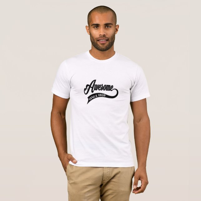 Awesome Customisable Birthday T-Shirt (Front Full)