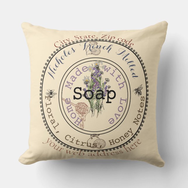 awesome customisable soap  cushion (Front)