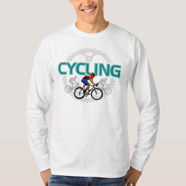 Awesome Cycling Design - Long Sleeve T-Shirt (Front)