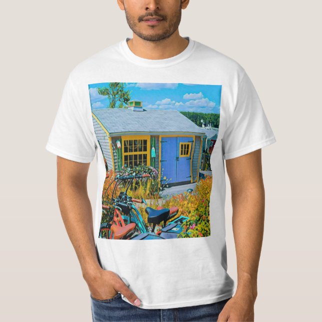 Awesome Cycling Painting T-Shirt (Front)