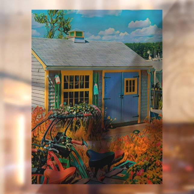 Awesome Cycling Painting Window Cling (Sheet 2)