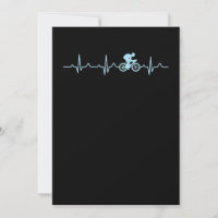 awesome cyclist heartbeat mountain biking cycling