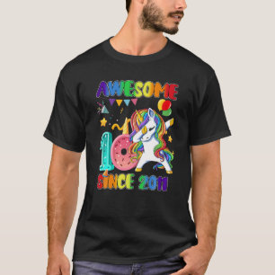 Awesome Dabbing Unicorn Since 2011 10Th Birthday 1 T-Shirt
