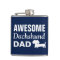 Awesome Dachshund Dad Flask Wiener Dog