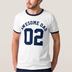 Awesome Dad Customisable Fathers Day Sports Jersey T-Shirt