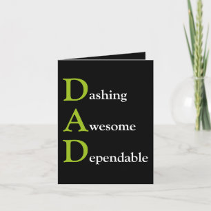 Awesome Dad definition funny Father’s Day Card