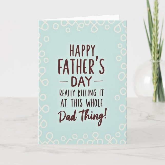 Awesome Dad Fathers Day Card (Front)