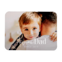 Awesome Dad Since 20XX Modern Simple Elegant Photo