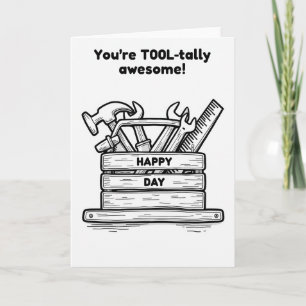 Awesome Dad Tools Fathers Day Card