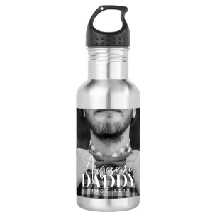 Awesome Daddy Since 20XX Simple Elegant Photo 532 Ml Water Bottle