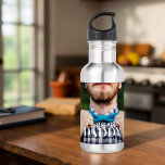 Awesome Daddy Since 20XX Simple Elegant Photo 532 Ml Water Bottle<br><div class="desc">This simple and modern design is composed of serif and cursive typography and add a custom photo</div>