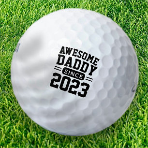 Awesome Daddy Since Athletic Modern Father's Day Golf Balls