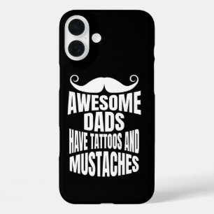 Awesome Dads Have Tattoos Black iPhone Case