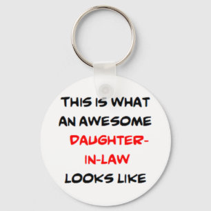 awesome daughter-in-law key ring