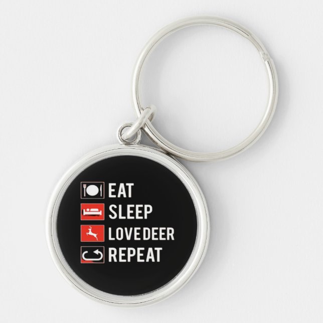 Awesome Deer Lover Creative Modern Design  Key Ring (Front)