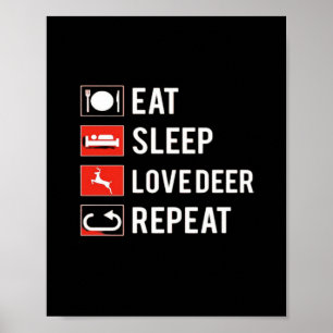Awesome Deer Lover Creative Modern Design  Poster