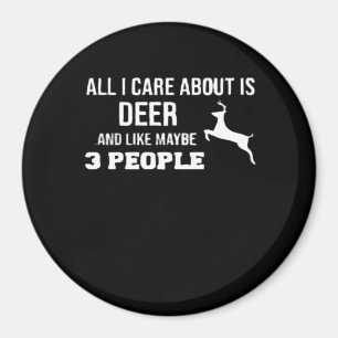 Awesome Deer Lover Minimal Retro Style Magnet