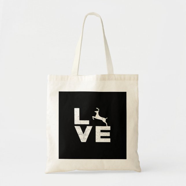 Awesome Deer Lover Trendy Aesthetic DesignTote Bag (Front)
