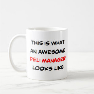 awesome deli manager coffee mug