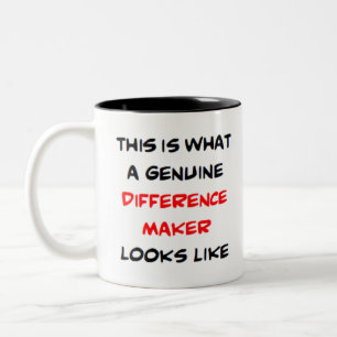 awesome difference maker Two-Tone coffee mug