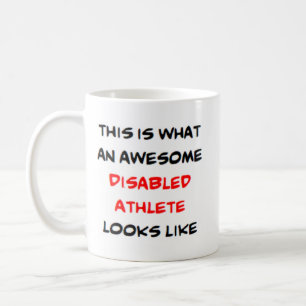 awesome disabled athlete coffee mug