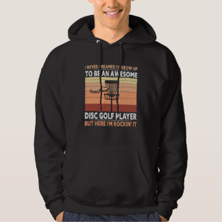 Awesome Disc Golf Player Golfing Lover Golfer Spor Hoodie