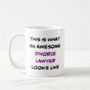awesome divorce lawyer coffee mug
