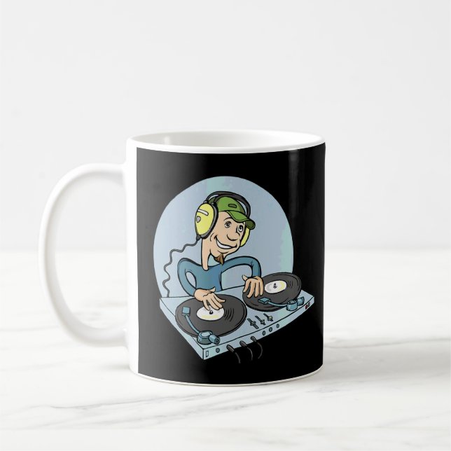 Awesome Dj Turntable  Dj Djane Deejay Controller  Coffee Mug (Left)