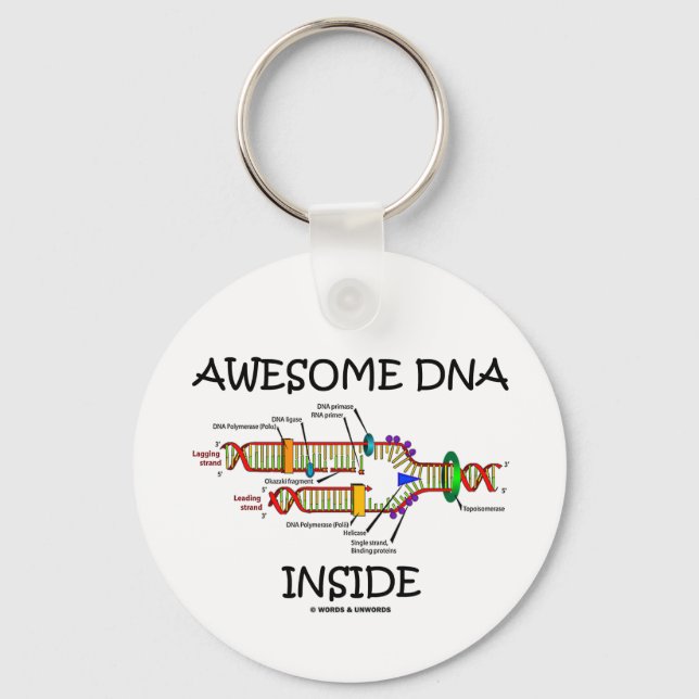 Awesome DNA Inside Key Ring (Front)