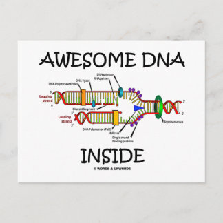 Awesome DNA Inside Postcard
