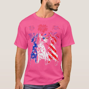 Awesome Doberman Dog American Flag 4th Of July T-S T-Shirt