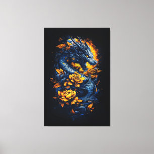 Awesome Dragon Canvas Print