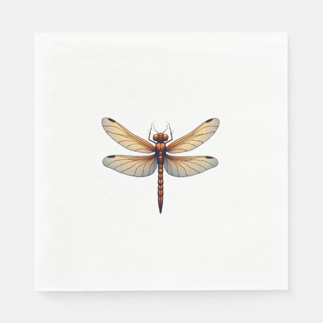 Awesome Dragonfly Costume for Boys and Girls Napkin (Front)