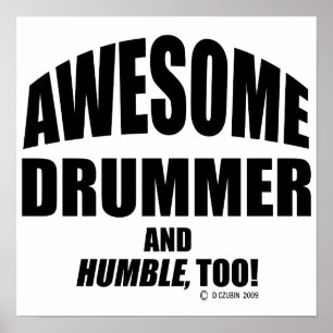 Awesome Drummer Poster