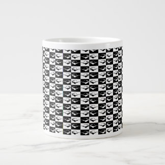 Awesome Eighties Mod Sunglasses Checkers Large Coffee Mug