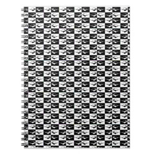Awesome Eighties Mod Sunglasses Checkers Notebook