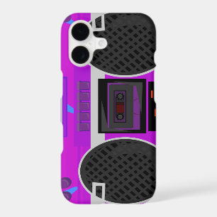 Awesome Eighties Purple Boombox