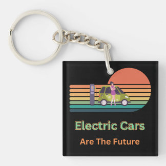 Awesome Electric Cars are the Future  Key Ring