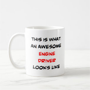 awesome engine driver coffee mug