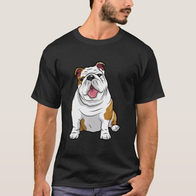 AWESOME ENGLISH BULLDOGS  English Bulldogs Dogs Pu T-Shirt (Front)