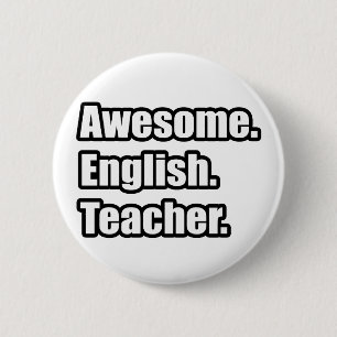 Awesome English Teacher 6 Cm Round Badge