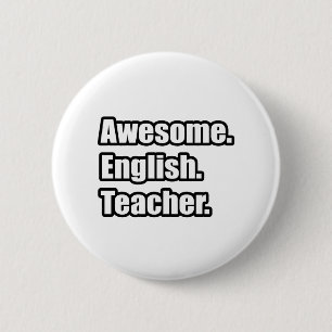Awesome English Teacher 6 Cm Round Badge