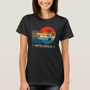 Awesome Epic Legend Since 1986 36 Birthday Vintag T-Shirt